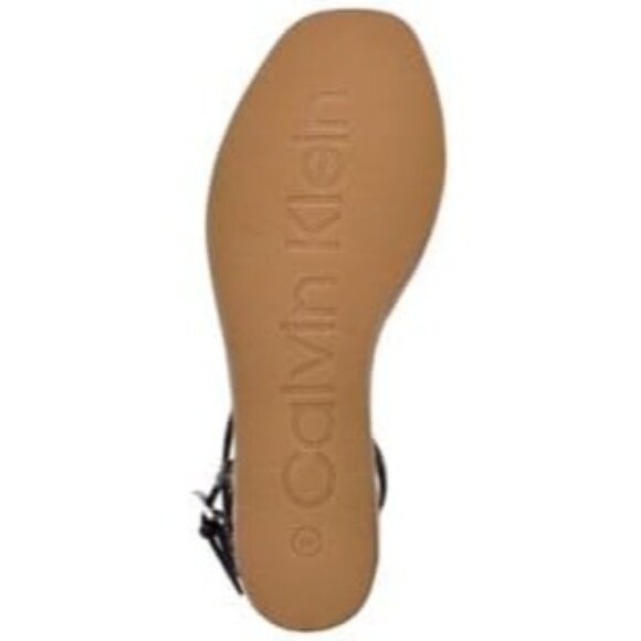 Calvin Klein Womens Neve Faux Leather Wedges Platform Sandals - Picture 4 of 4